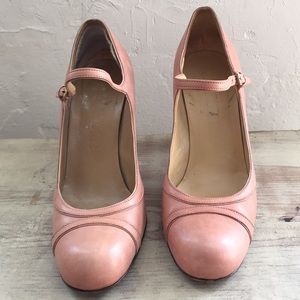 Jill Sander blush tone Mary Jane pumps
